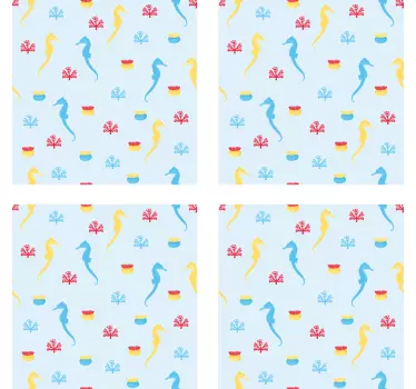 Merihevonen ja koralli Kaakelitarrat - Tenstickers