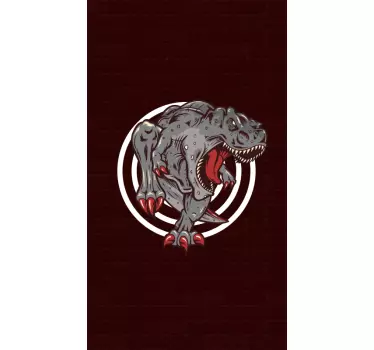 Dinosauruksen karjunta tarra - Tenstickers