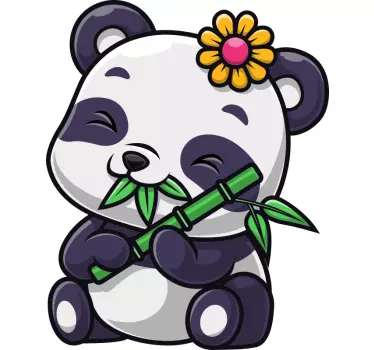 Makea panda seinätarra lastenhuone - Tenstickers