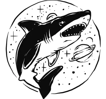 Pohjoismainen hai tähdillä Kalatarrat - Tenstickers