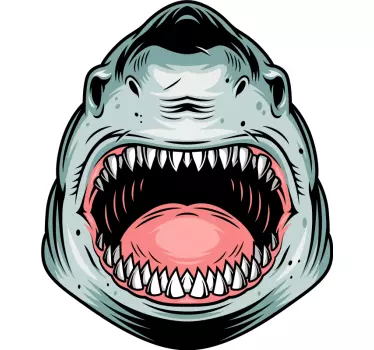 Mustavalkoinen hai Kalatarrat - Tenstickers