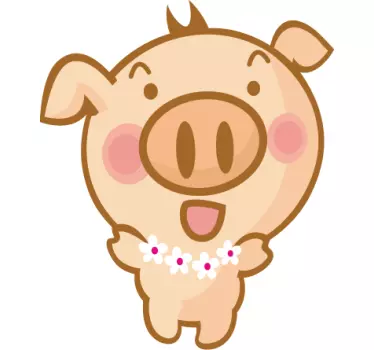Hawaiian sikalasten tarra - Tenstickers