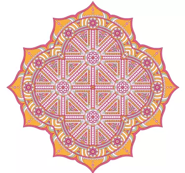 Arabialainen kukka saumaton raja Arabitarra - Tenstickers