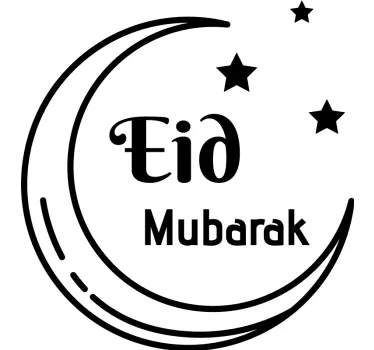 Tyylikäs eid mubarak Arabitarra - Tenstickers