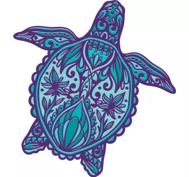 Tyylitelty merikilpikonnaeläintarra - Tenstickers