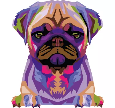 Bulldog splash värit Koiratarra - Tenstickers