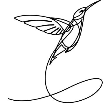 Minimalistinen kolibri Lintutarrat - Tenstickers