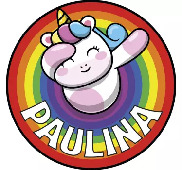 Seinätarra lastenhuone satumainen yksisarvinen kuvasto - Tenstickers