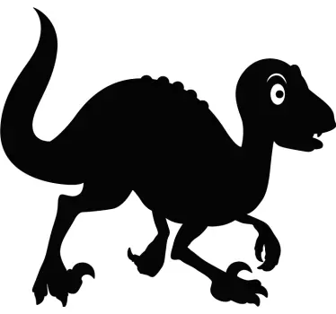 Leikkisä dinosaurus hahmo tarra - Tenstickers