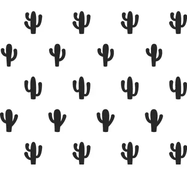 Kaktuskuvioinen luontoaiheinen seinätarra - Tenstickers