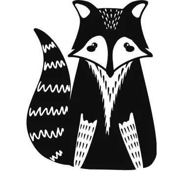 Söpö pesukarhuhahmo kissatarra ja koiratarra - Tenstickers