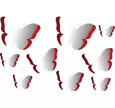 3d-perhosia tarra - Tenstickers