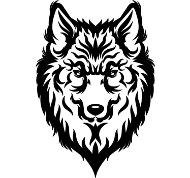 Suden pään muoto Villieläintarrat - Tenstickers