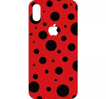 Leppäkerttu kuvio Iphone tarroja - Tenstickers