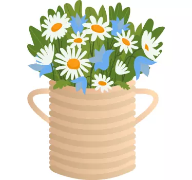 Kasvitarra kukka-asetelma maljakko - Tenstickers