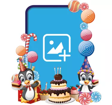 Värikkäät juhlaiheiset seinäkoristeet lastenhuoneeseen - Tenstickers