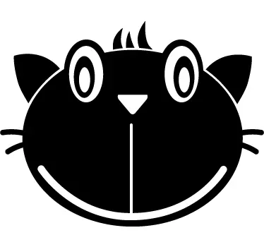 Kissan kasvotaulu tarra - Tenstickers