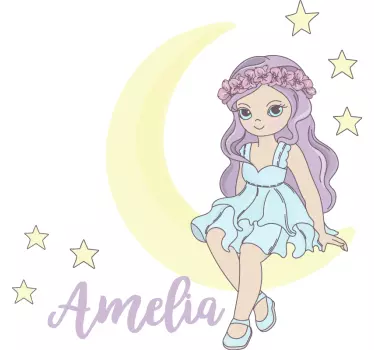 Prinsessa kuulla lastenhuoneen seinätarrat - Tenstickers