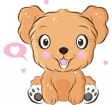 Söpö pieni koira kuva koiratarra ja kissatarra - Tenstickers