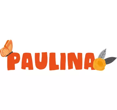 Seinätarra lastenhuone nimikoitu design - Tenstickers