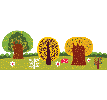 Metsäseinä tarra - Tenstickers