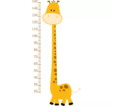 Iloinen Kirahvi Pituusmittatarra - Tenstickers