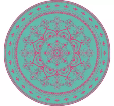Mandala-aiheen kuva sängynpääty tarra - Tenstickers