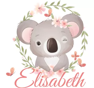 Söpö koala seinätarra lastenhuoneeseen - Tenstickers