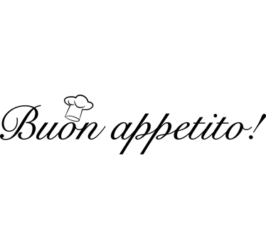 Vinilo decorativo buon appetito resepti seinätarra - Tenstickers