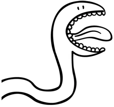 Lasten kaapissa käärme tarra - Tenstickers