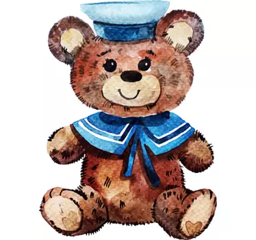 Sailor karhu hahmo eläin seinätarra - Tenstickers