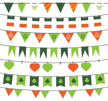 Pyhän patrickin päivän koristelu koristereunus tarra - Tenstickers