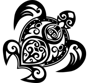 Heimojen kilpikonna tarra - Tenstickers