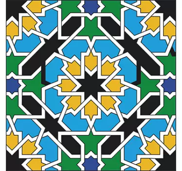 Kukka aiheinen kaakelitarra - Tenstickers