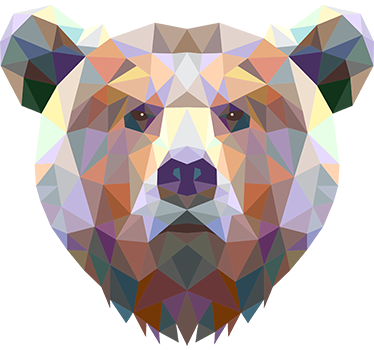 Geometrinen karhutarra - Tenstickers