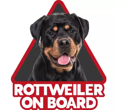 Rottweiller-kasvotarra tarra lemmikki - Tenstickers