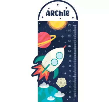 Tilan korkeuskaavio mittatarra - Tenstickers