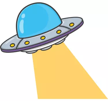Cabecero ovni avaruus seinätarra - Tenstickers