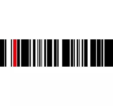 Viivakoodipääty seinätarra - Tenstickers