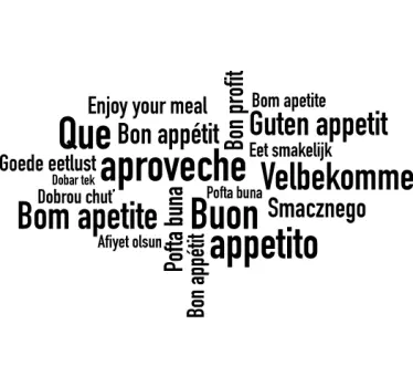 Nauti ruoastasi! seinätarra - Tenstickers