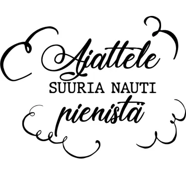 Ajattele suurta tekstitarraa - Tenstickers