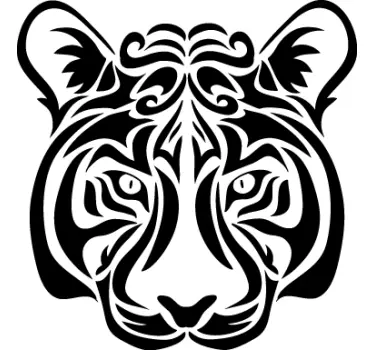 Autotarra tiikerin pää - Tenstickers