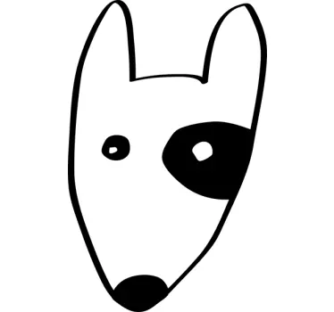 Bullterrieri-tarra - Tenstickers