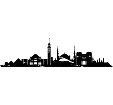 Cairo egypt skyline tarra olohuoneen seinän sisustus - Tenstickers