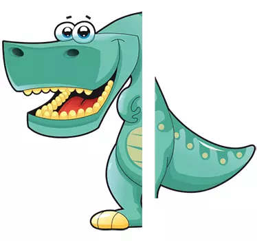 Dinosaurus oven tarra - Tenstickers