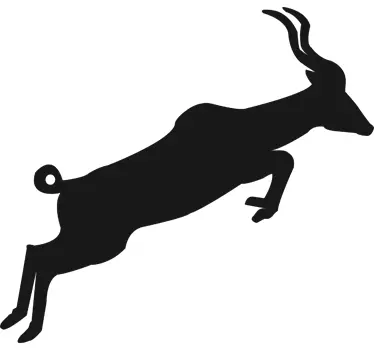 Gaselli siluetti liitutaulutarra - Tenstickers