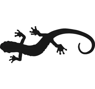 Gecko seinätaulun tarra - Tenstickers