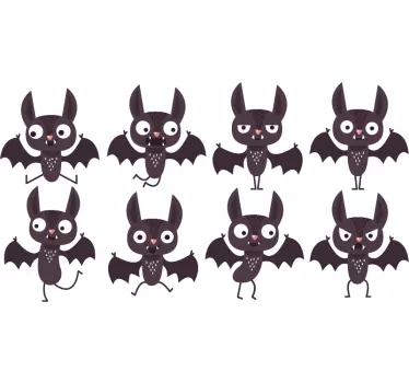 Halloween lepakot halloween seinä tarra - Tenstickers