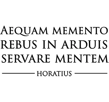 Horatius-lainaus latinaksi - Tenstickers