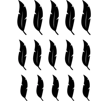 Höyhen lintu tarra - Tenstickers
